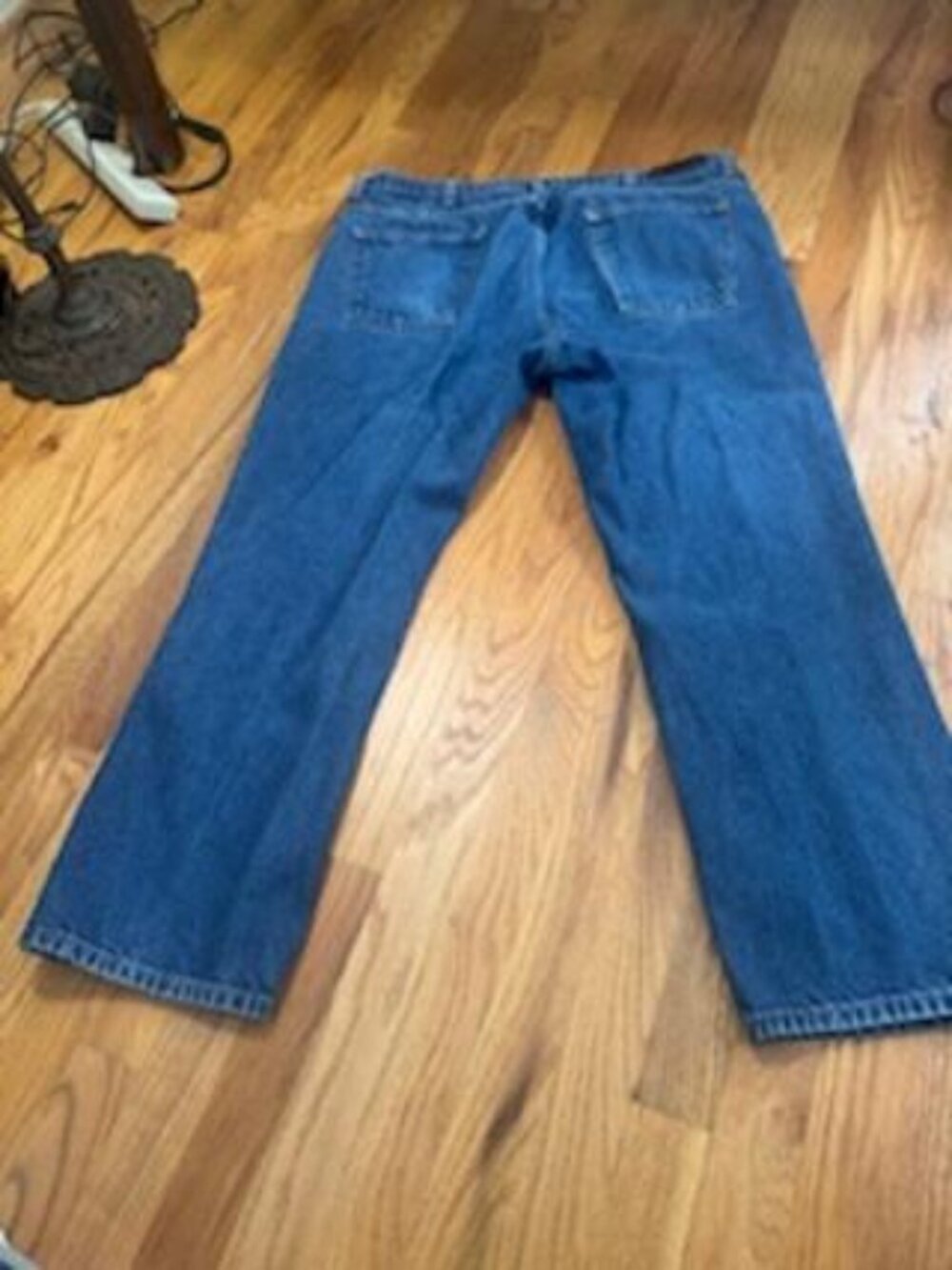 LL Bean Standard Fit Jeans Mens 38x28 Blue Denim 100% Cotton